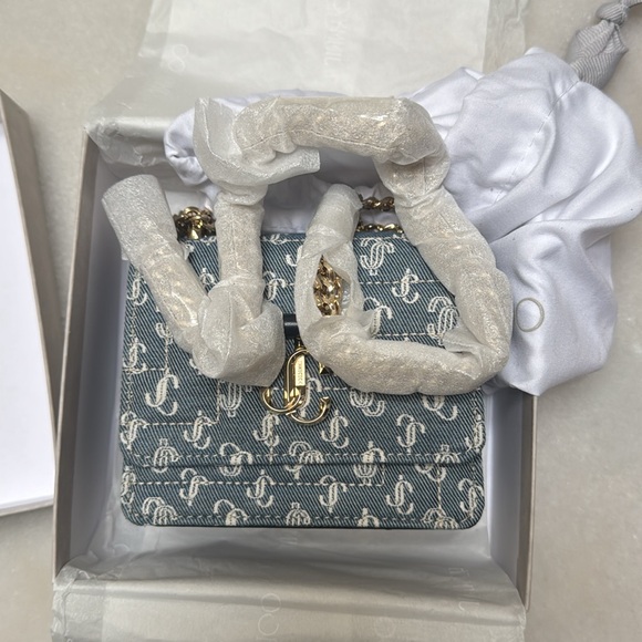 Jimmy Choo Denim Shoulder Bag - Picture 8 of 13